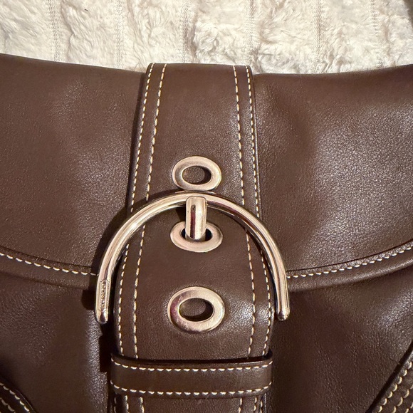 Vintage Coach soho leather shoulder bag brown - Picture 3 of 8